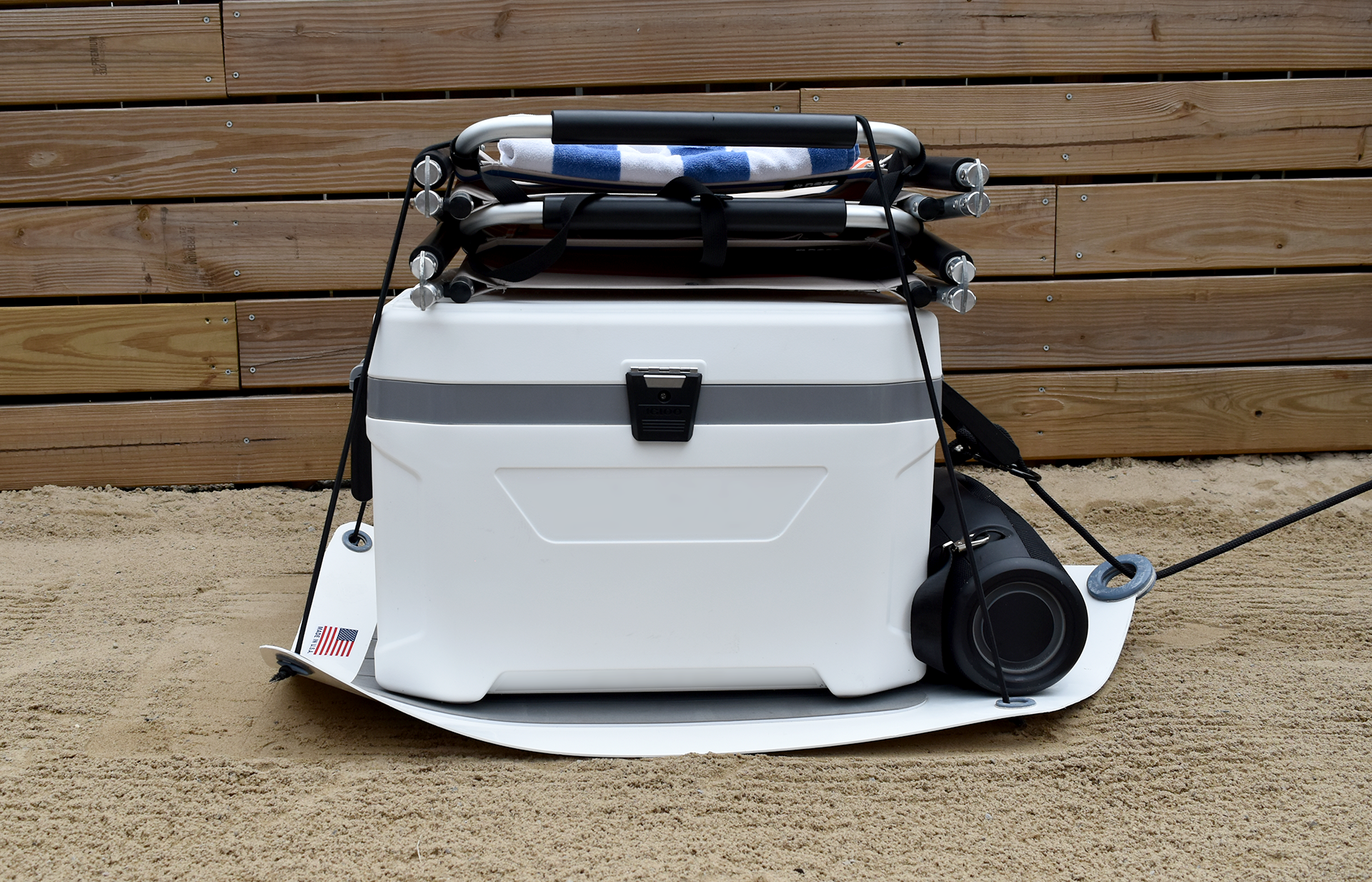 40 Cooler sled on beach cool sled sand sled for coolers and wagons 3.png