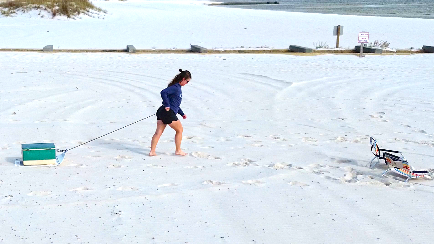 Best option for pulling your wagon or cooler on soft beach sand