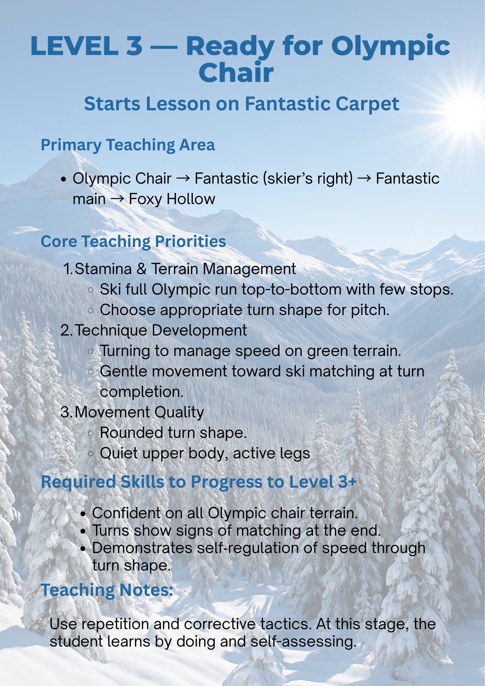 Adult Ultimate Lessons Levels 1-3+ Ski and Snowboard — WB Snow & Bike ...