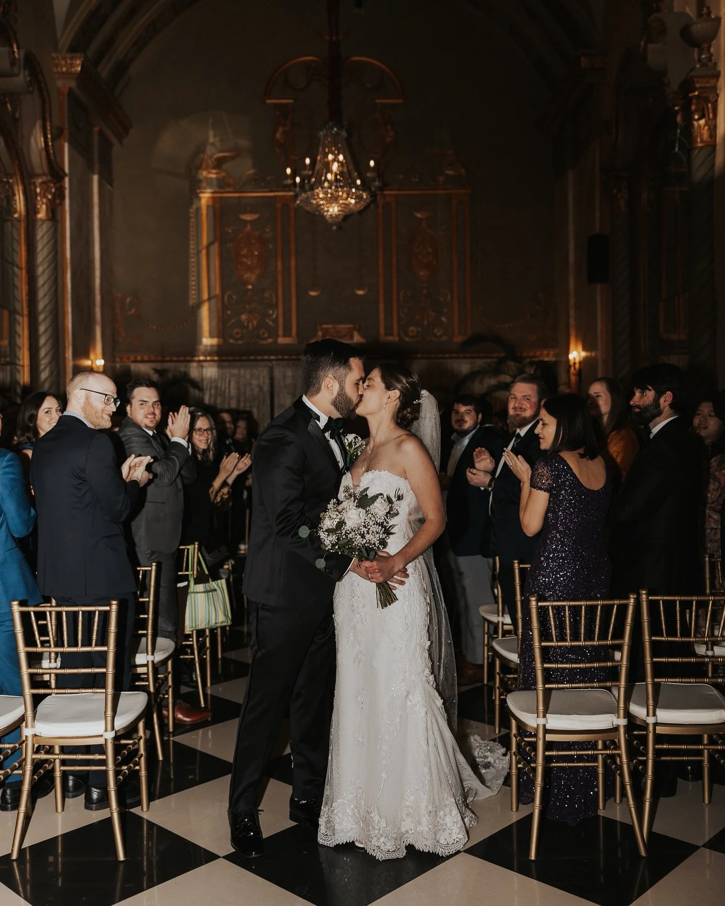 The historic @sheassenecashow was the perfect backdrop for this beautiful winter wedding. If you give me checkered floors, dramatic light, and a couple this in love, I&rsquo;ll happily photograph in the cold any day. 

This is also my formal petition