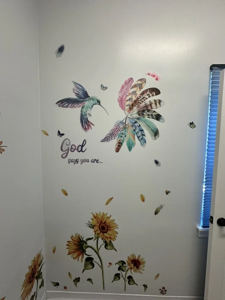An encouraging faith-inspired school wall display