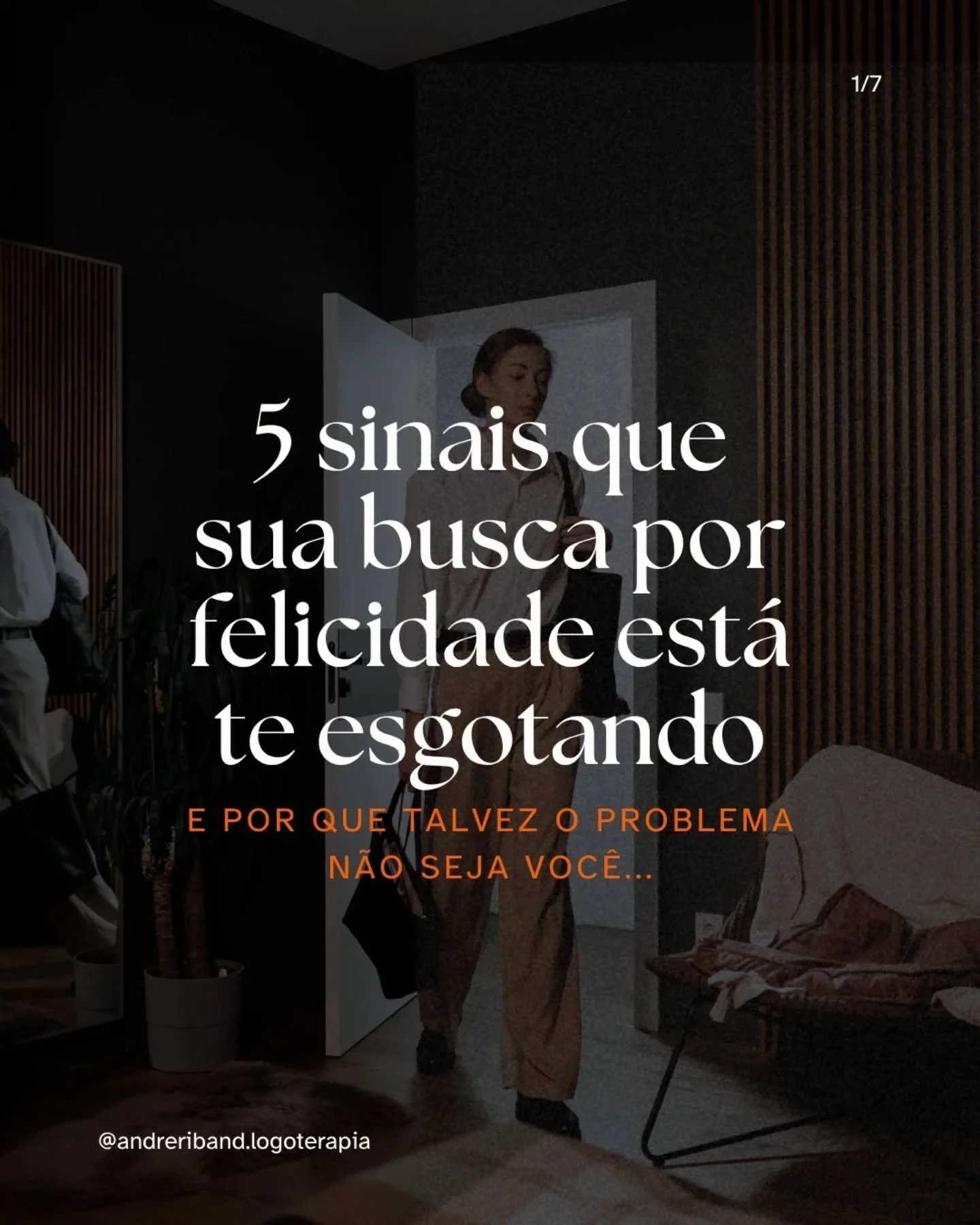 Se buscar felicidade tem te deixado cansado, talvez seja hora de mudar a pergunta.

Em vez de: &ldquo;Como ser feliz?&rdquo;
Tenta: &ldquo;O que realmente me faz sentir vivo?&rdquo;

Me conta: voc&ecirc; se identificou com algum dos sinais? 

Compart