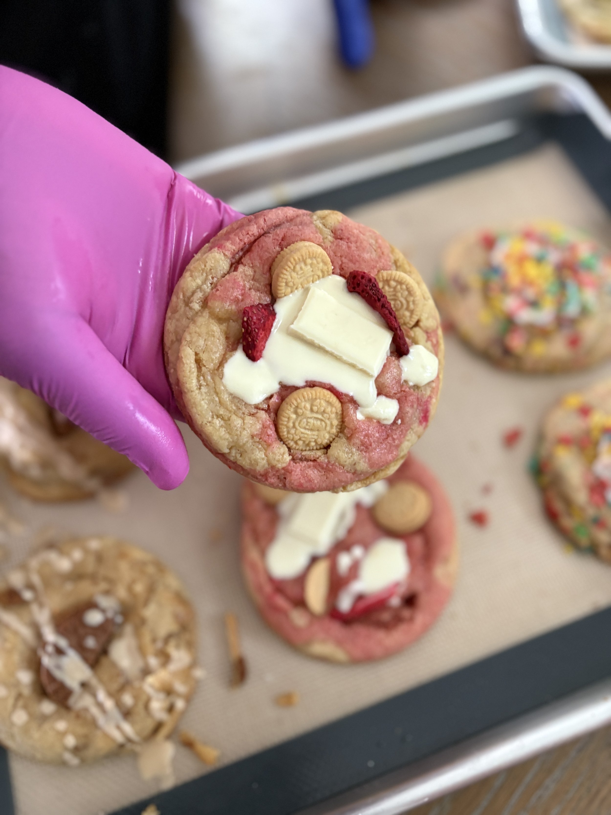 Strawberries And Milk Cookie