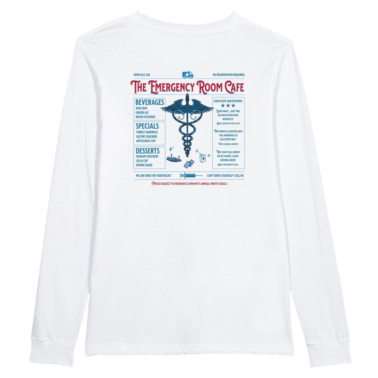 Emergency Room "Cafe" Long Sleeve T-Shirt