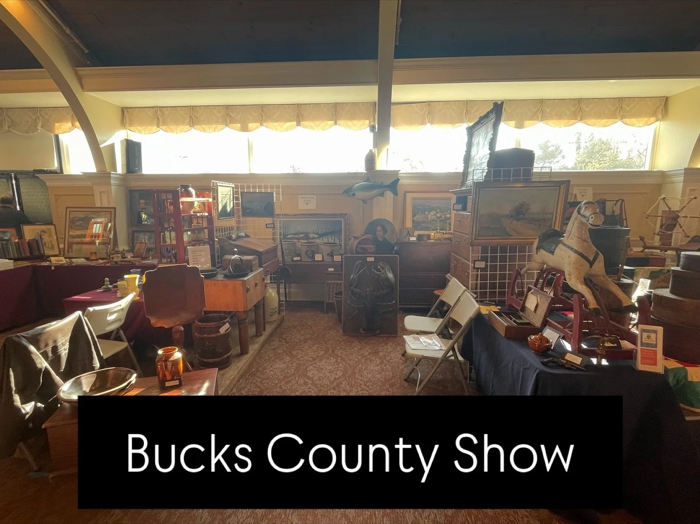 We&rsquo;re excited to be fully set up at the Bucks County Antique Dealers Show this weekend! If you&rsquo;re in the area definitely stop by, Jamison PA!