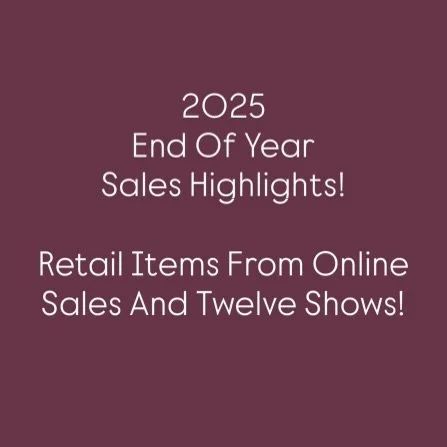 Thank you to everyone who has help us thrive this year! If I were to look back from where we were same time last year, just starting auctions and making shows our main focus I would have never imagined we would have such success. We are thankful to e