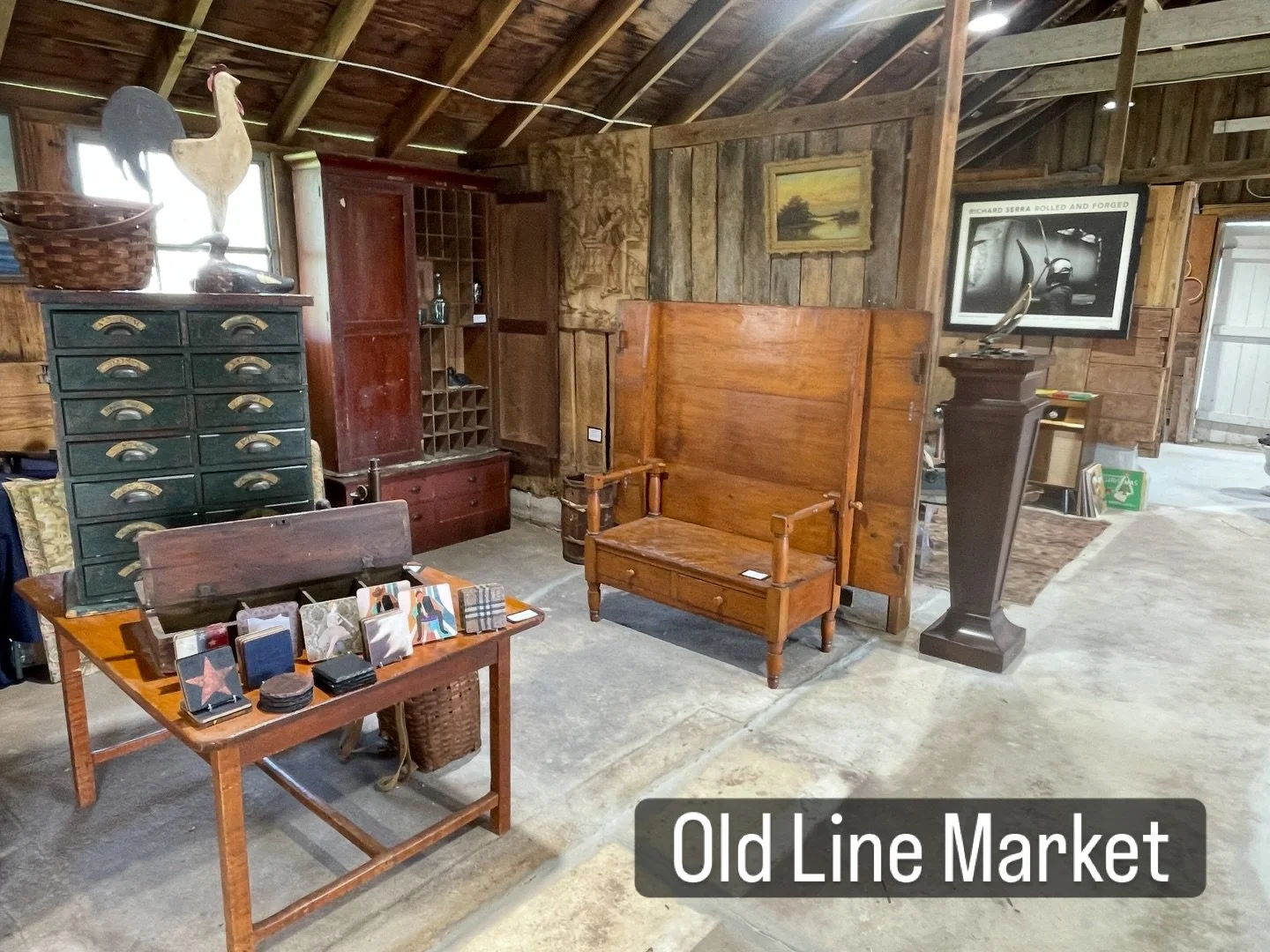 We&rsquo;re currently setup down in Poolesville MD with a three-booth space, offering a range of periods in a blowout. You can see Brimfield vibes creeping in! 

Friday 11-7
Saturday 10-5
Sunday 10-4

#oldline #primitive #primitivedecor #midcentury #