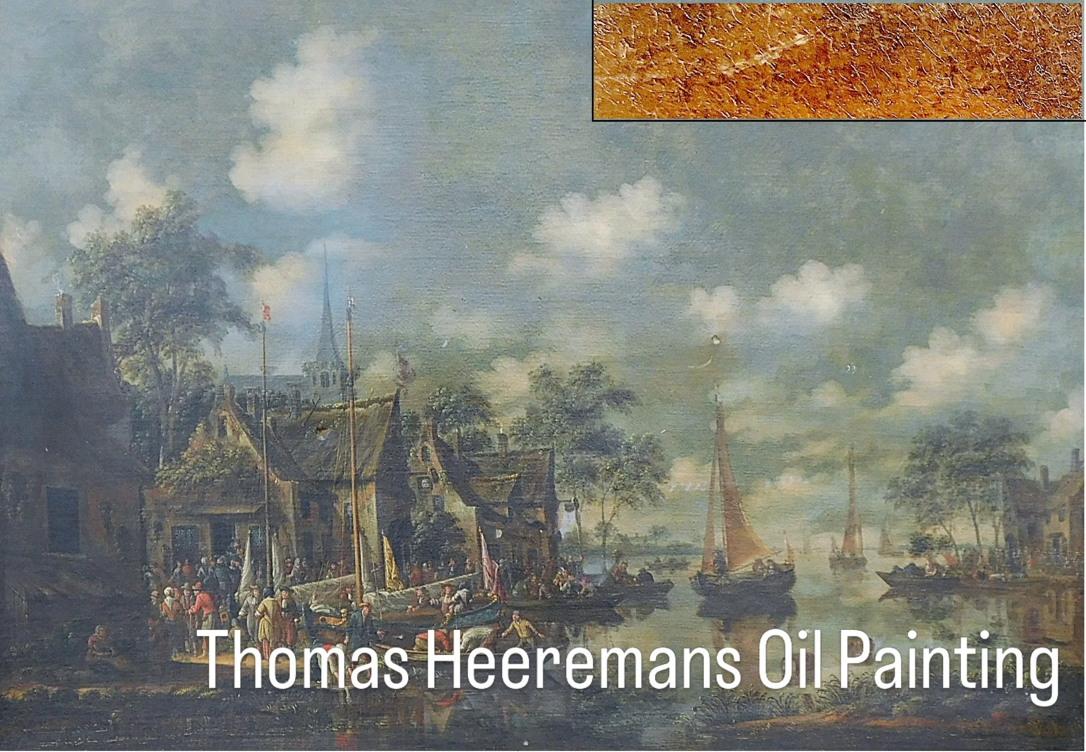 Coming to @antiquesinmanchester Wednesday and Thursday:

Thomas Heeremans (Dutch,1640&ndash;1694)
A Busy Quayside with Sailing Vessels
Oil On Canvas

Thomas Heeremans was a prominent painter and art dealer of the Dutch Golden Age, active entirely wit