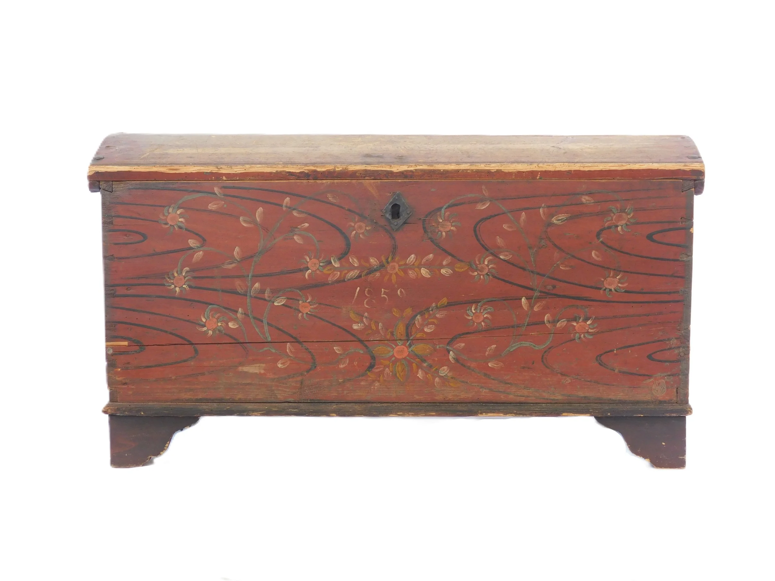 Pennsylvania Dutch Domed Chest, 1859