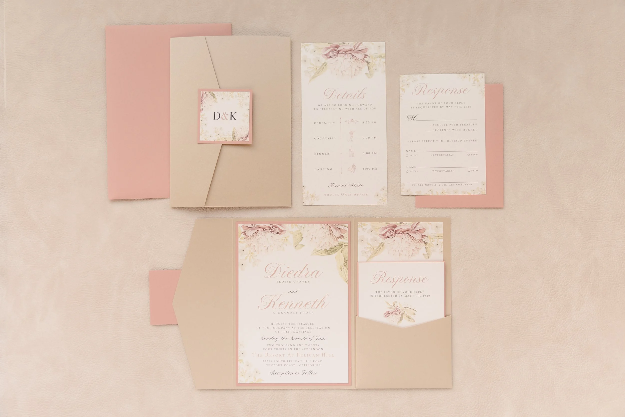 neutral-dusty-rose-floral-wedding-invitation