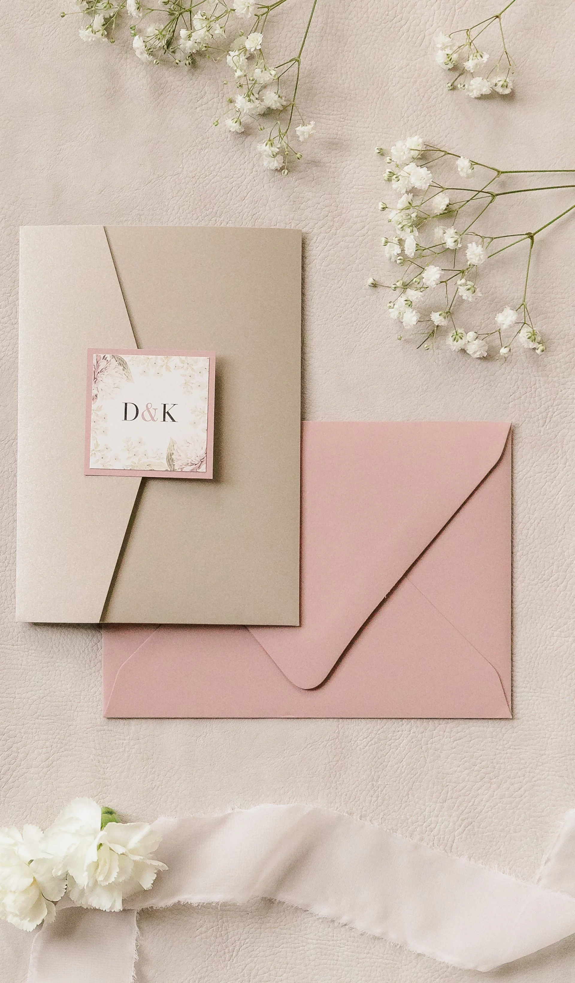 neutral-dusty-rose-floral-wedding-invitation