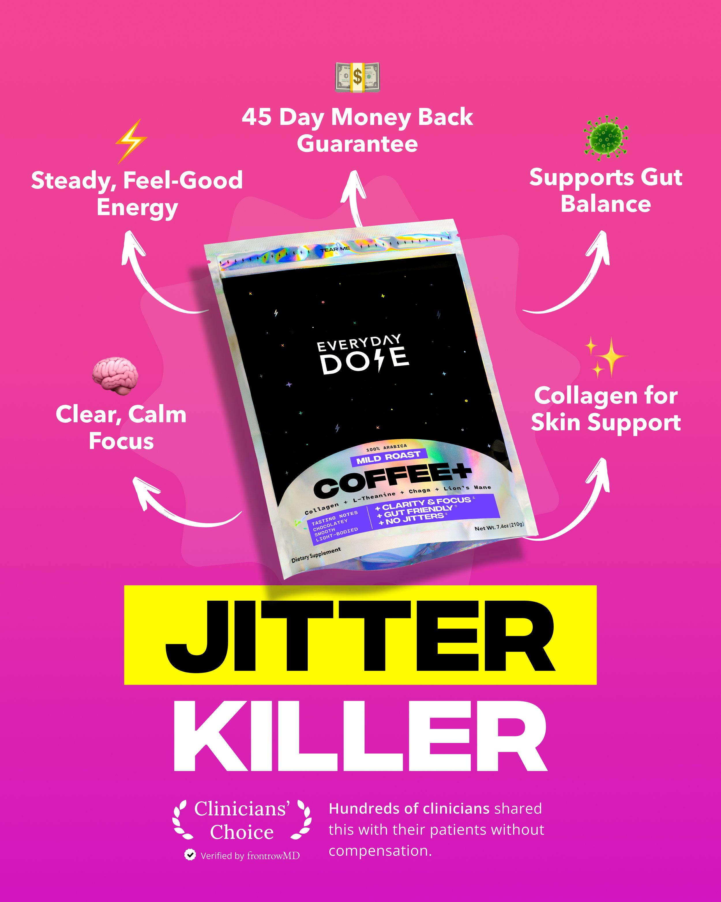 Scroll-stopper for people who hate the downsides of regular coffee. It tested well because it felt like a feature and a flex.