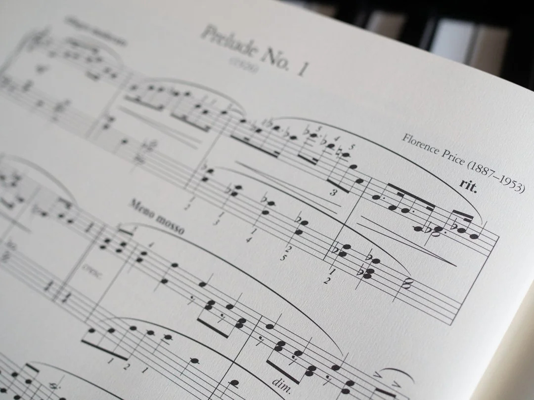 Extract from the sheet music for Florence Price’s Prelude No. 1
