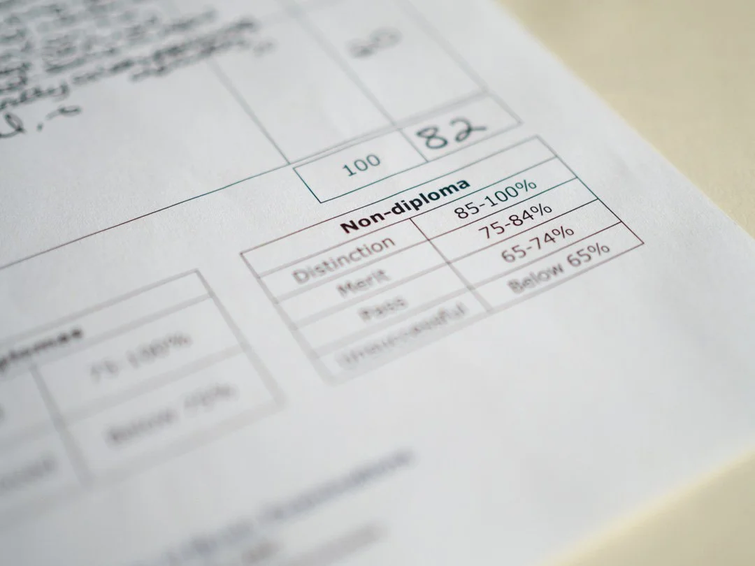 Music Exam Mark Sheets: Lost in Translation