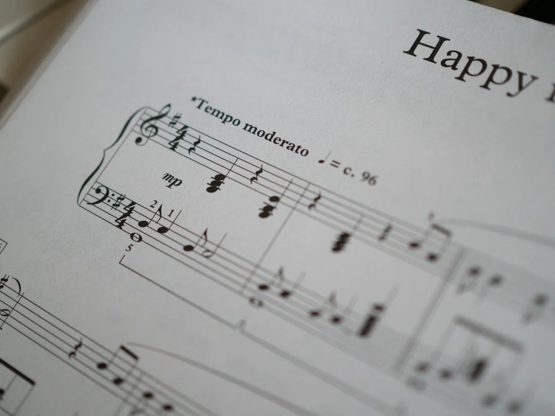 Opening bars of Happy Feet by Florence Price, piano solo sheet music