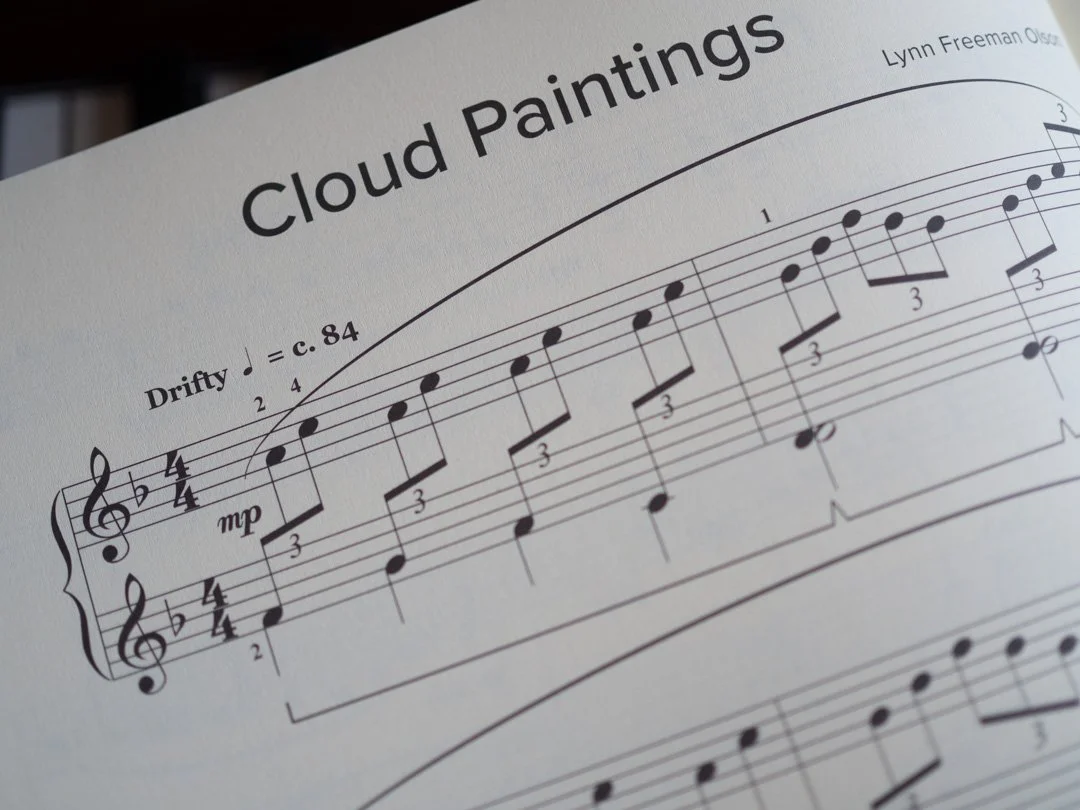 Opening of “Cloud Paintings” by Lyn Freeman Olson from The Willis Student Recital Collection piano anthology