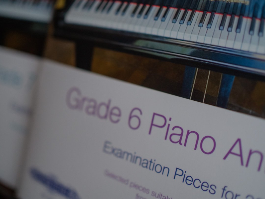 Front covers of Graded Piano Anthologies with focus on Grade 6 (ABRSM 2025–2026), published by Edition Peters