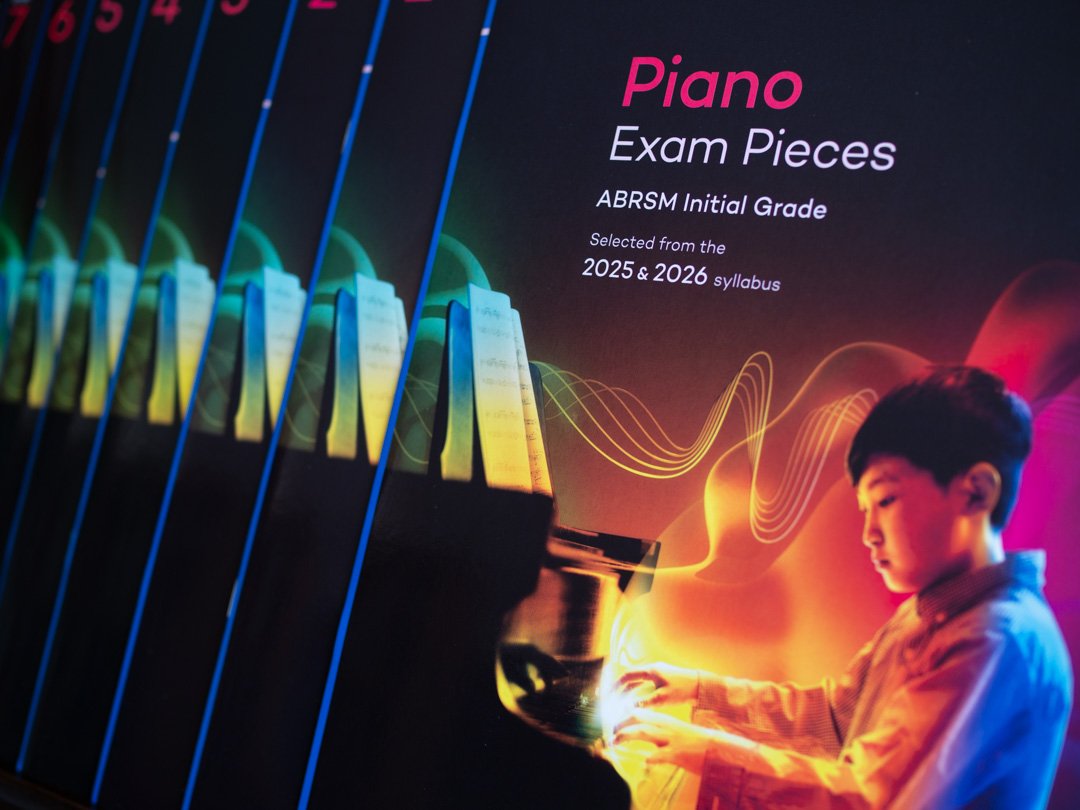 Full set of ABRSM Piano Exam Pieces books for the 2025–2026 syllabus arranged together