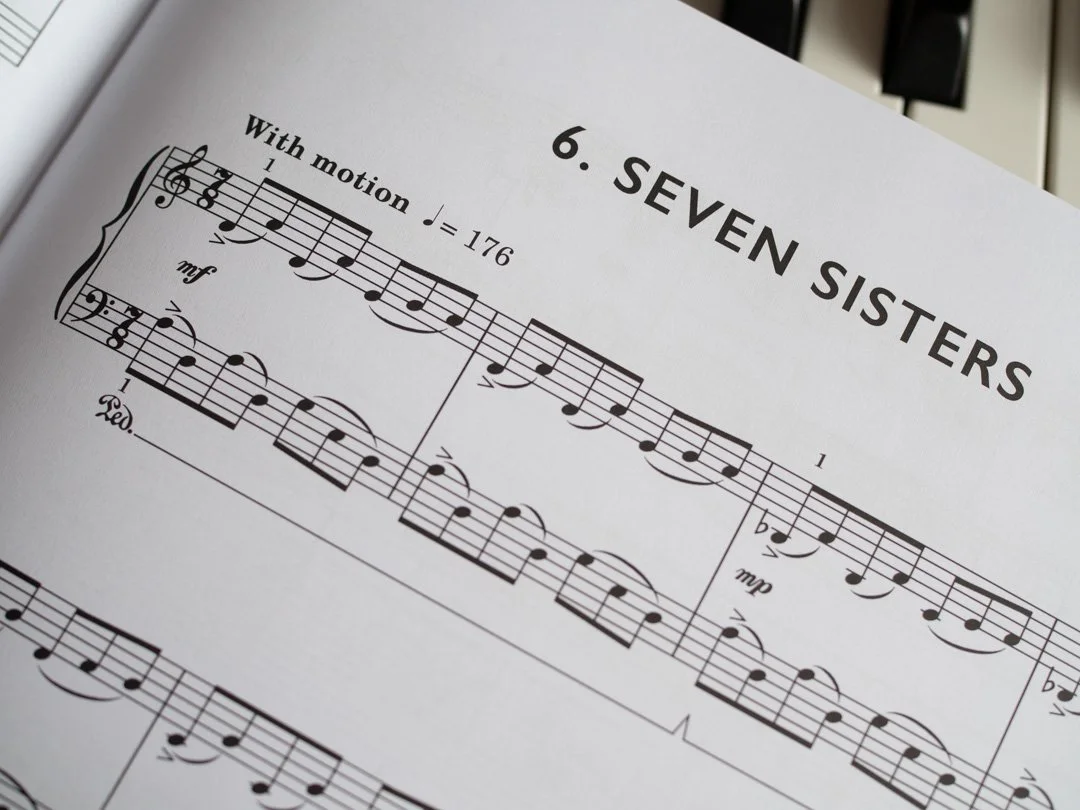 Opening page of Seven Sisters from Rob Hall's Underground for Piano sheet music