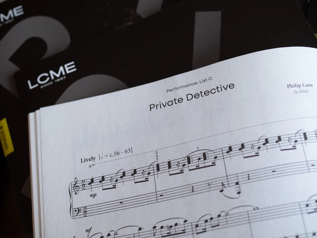 Opening of Private Detective by Philip Lane from the LCME Piano syllabus repertoire