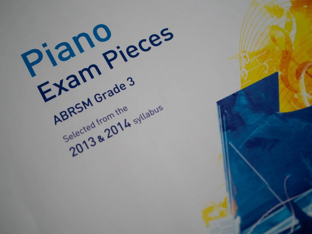 ABRSM Selected Piano Exam Pieces 2013–2014 book cover showing pieces from the official piano exam syllabus