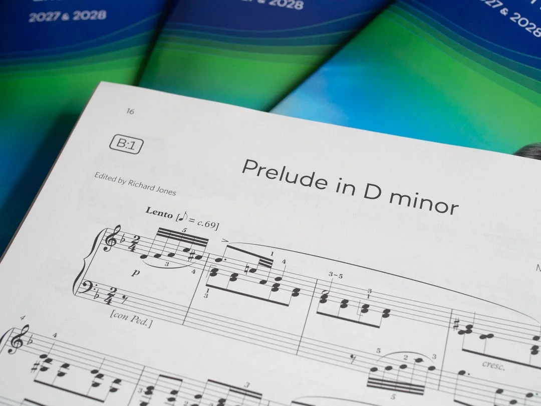 Extract from Prelude in D minor by Ciurlionis in the ABRSM Piano Syllabus 2027-28