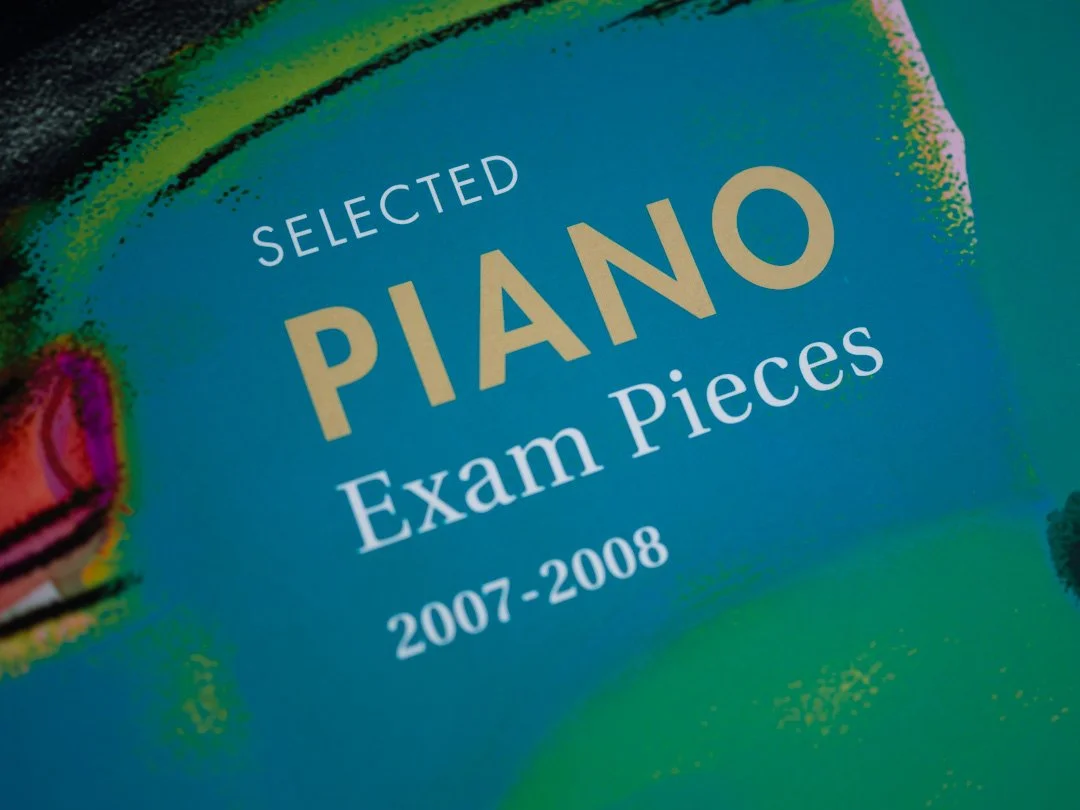ABRSM Selected Piano Exam Pieces 2007–2008 book cover from the graded piano exam repertoire