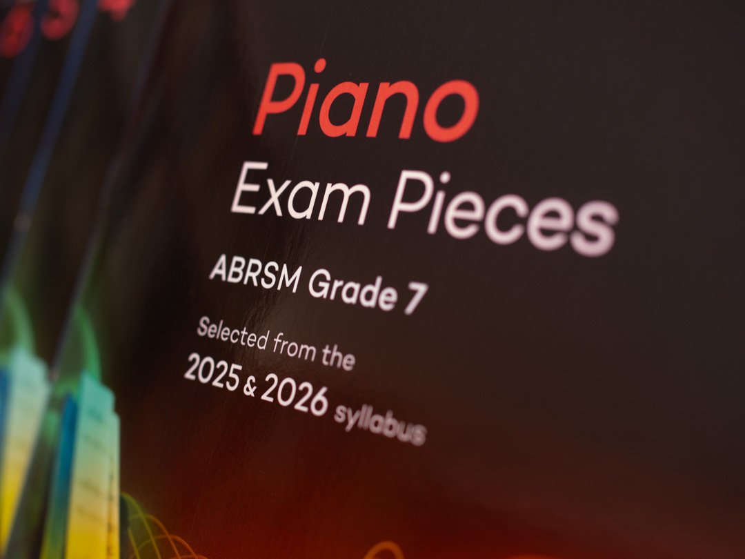 Front cover of ABRSM Selected Piano Exam Pieces Grade 7 book for the 2025–2026 syllabus