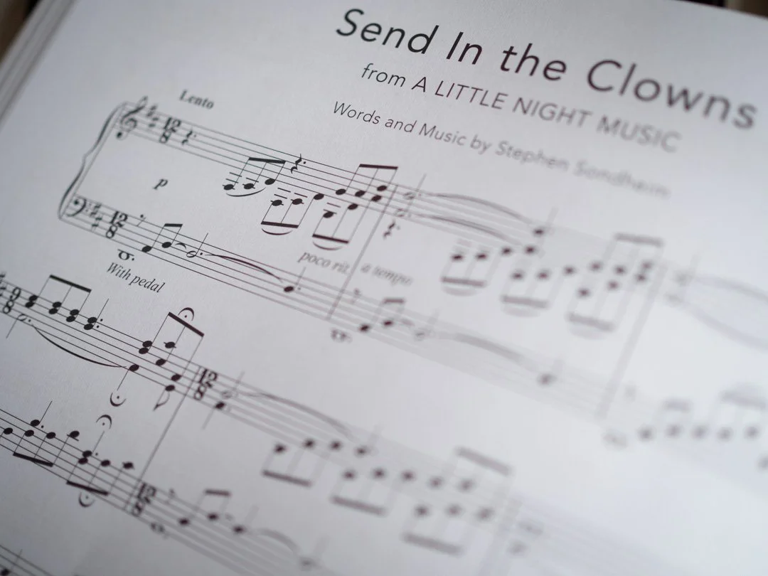 Sheet music extract of Send in the Clowns from A Little Night Music by Stephen Sondheim