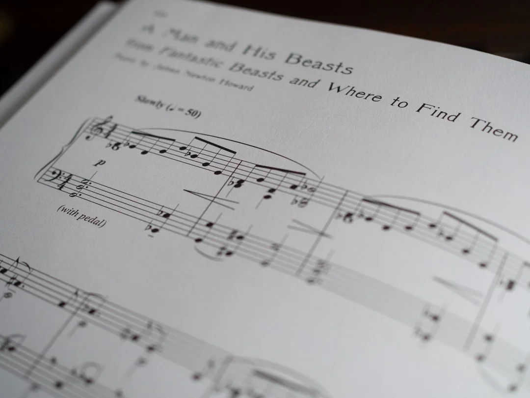 Opening page of A Man and His Beasts from The Harry Potter Piano Anthology