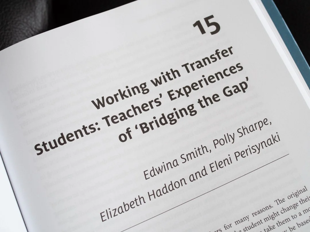 Extract from Chapter 15, "Working with Transfer Students: Teachers' Experiences of Bridging the Gap", in Instrumental Music Education: Developing Pedagogies as Instrumental Teachers.