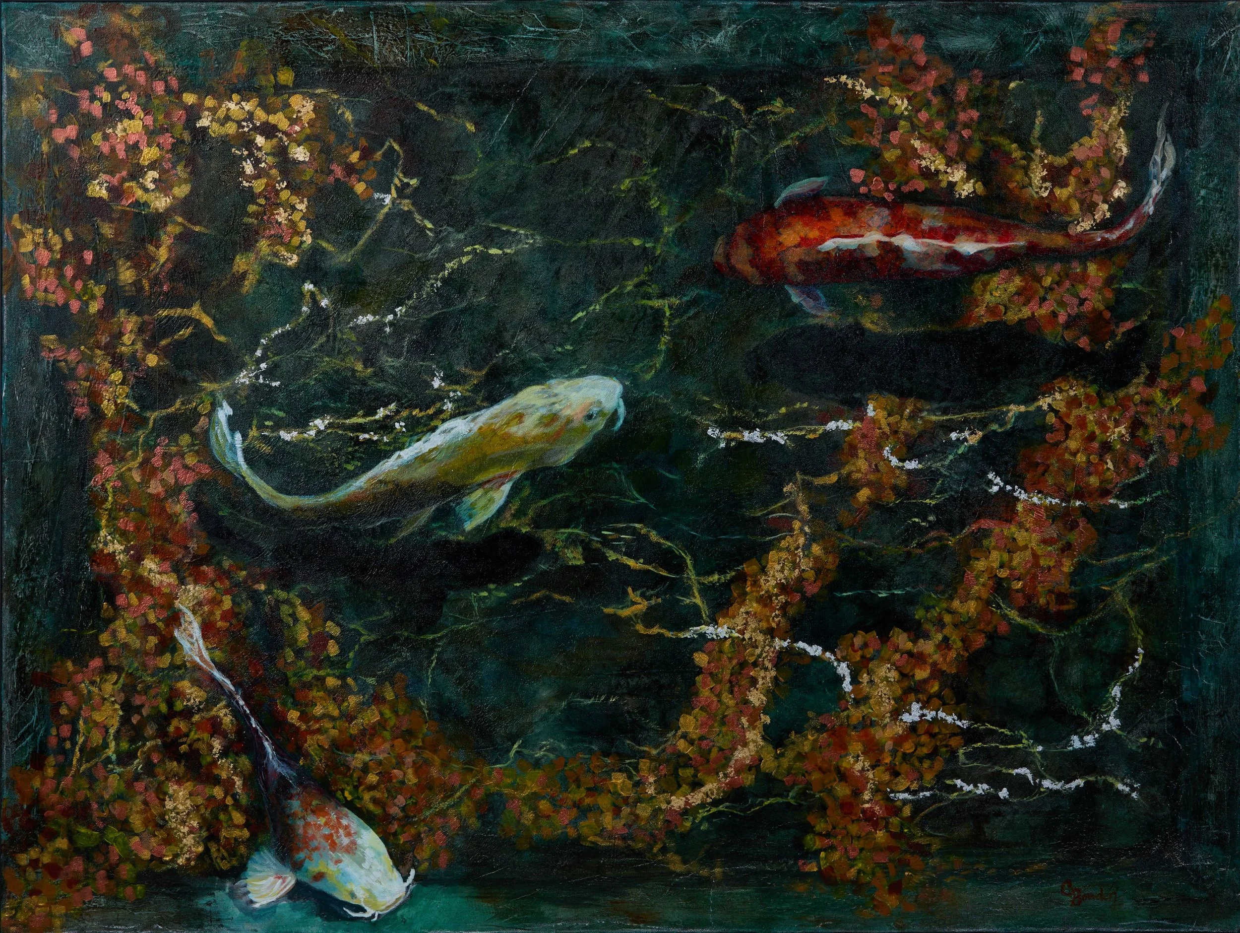 
"Cold Pond" 48x36x1.5, Acrylic on Canvas, $2350