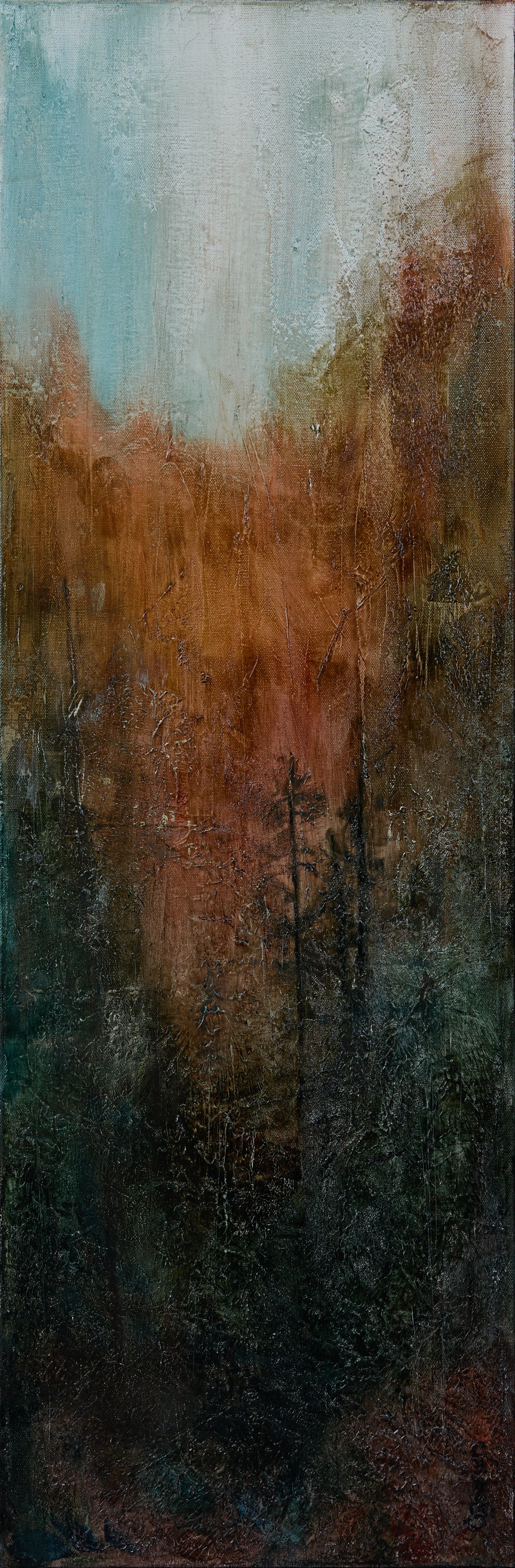 "Gloam" 12x36x1.5, Acrylic on Canvas, $720