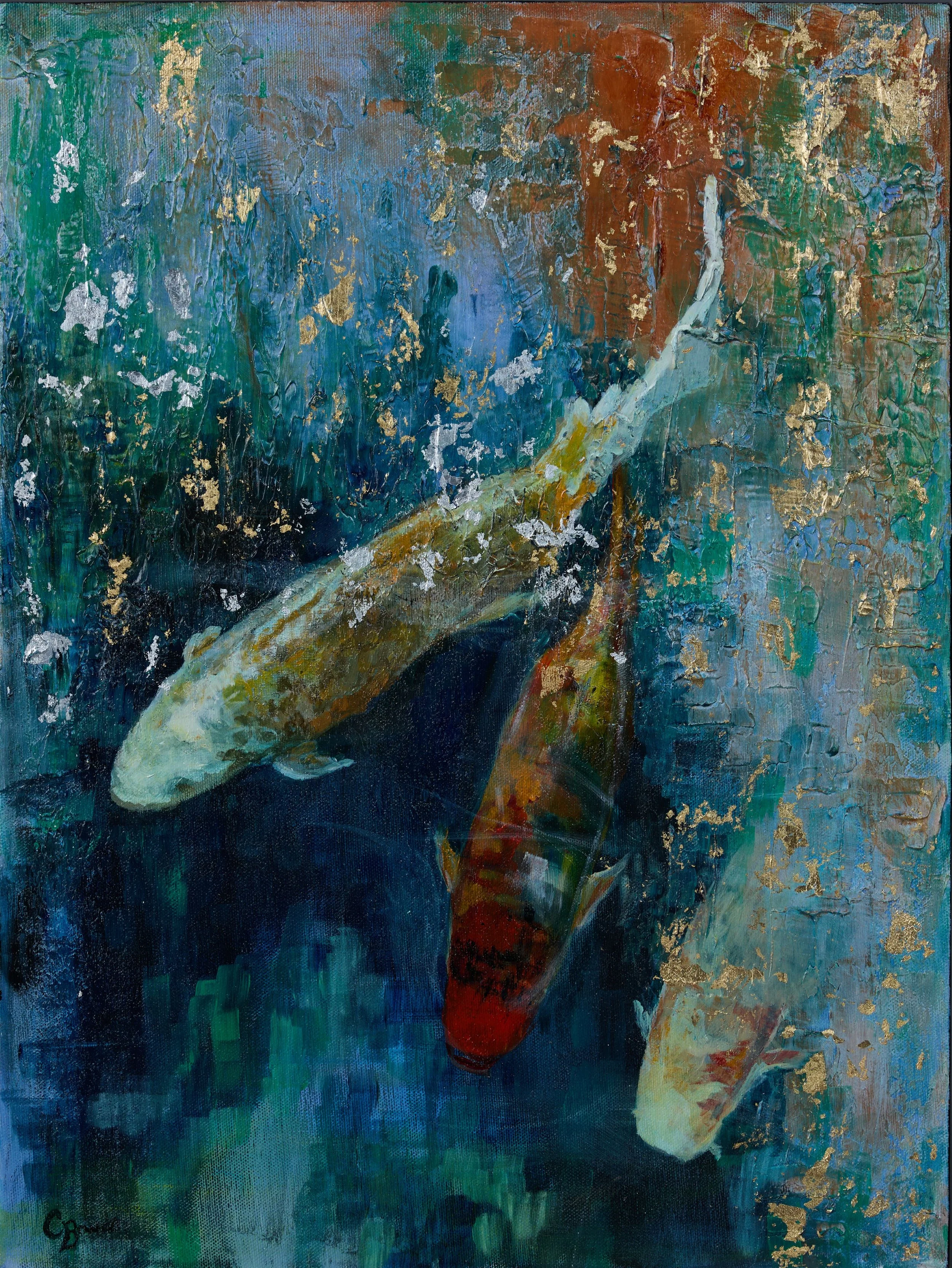 "Botanical Boys" 18x24x1.5, Acrylic on Canvas, $920