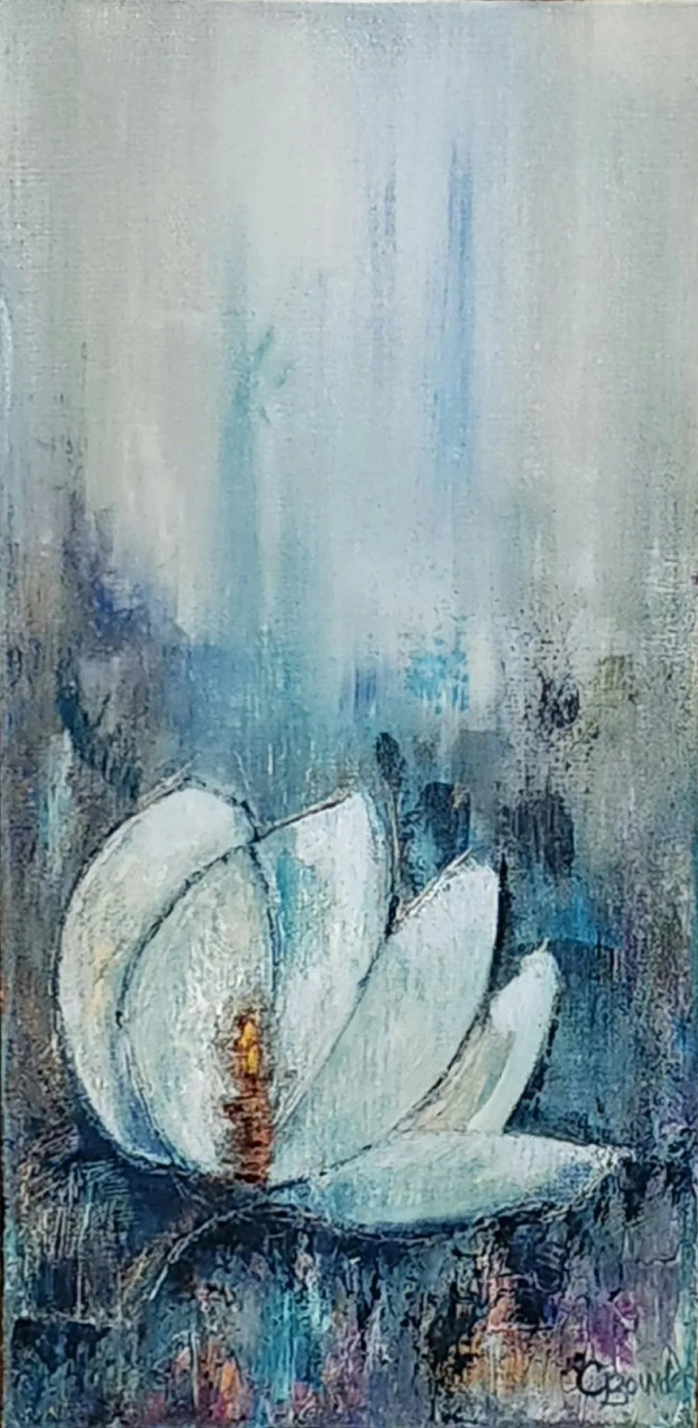 "Maggie Mae" 10x20x1.5, Acrylic on Canvas, $325