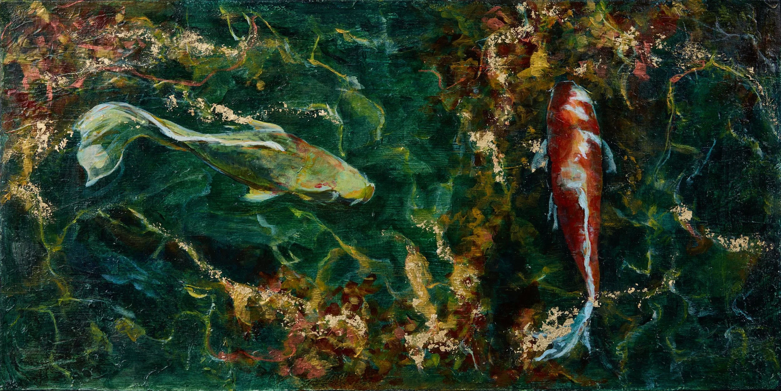 "Swish" 30x15x1.5, Acrylic on Canvas, $900