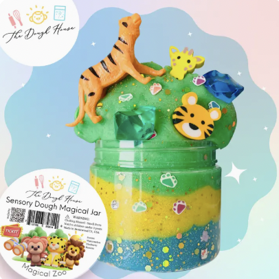 Fun Size Sensory Dough Magical Jar - Zoo
