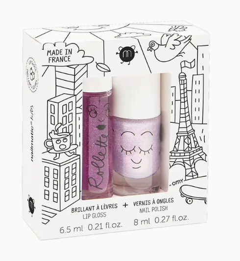 Nailmatic Purple Nailpolish and Lip Gloss Set
