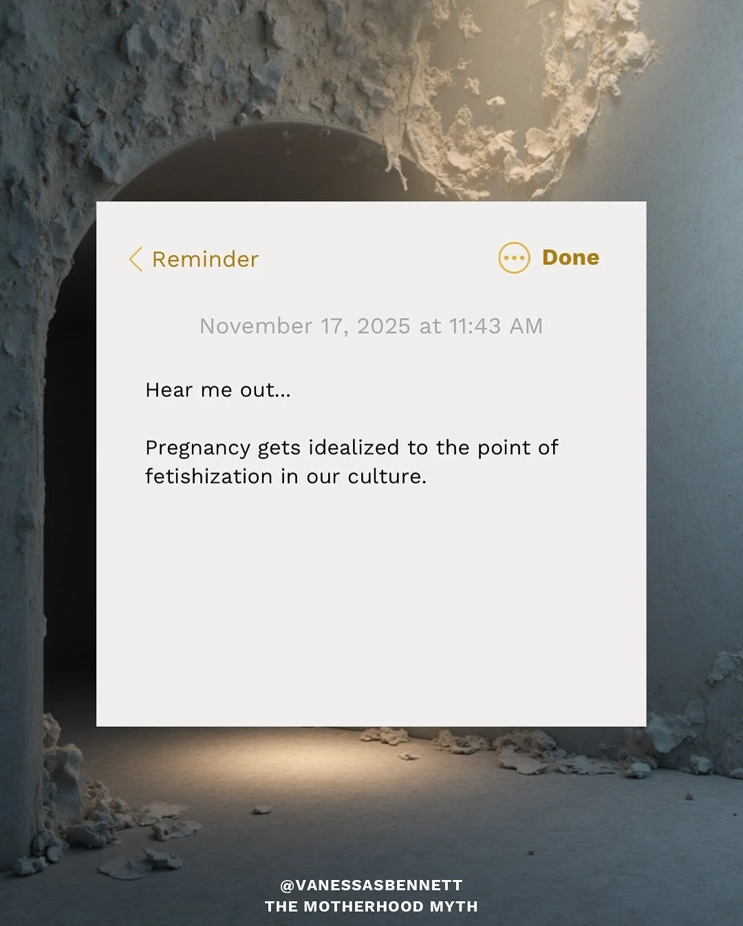 let me be clear: I&rsquo;m not against celebrating pregnancy.

We should celebrate it. Marking that threshold matters. Honoring the initiation matters.

But I want us to keep questioning why the celebration stops the moment the mother crosses into th