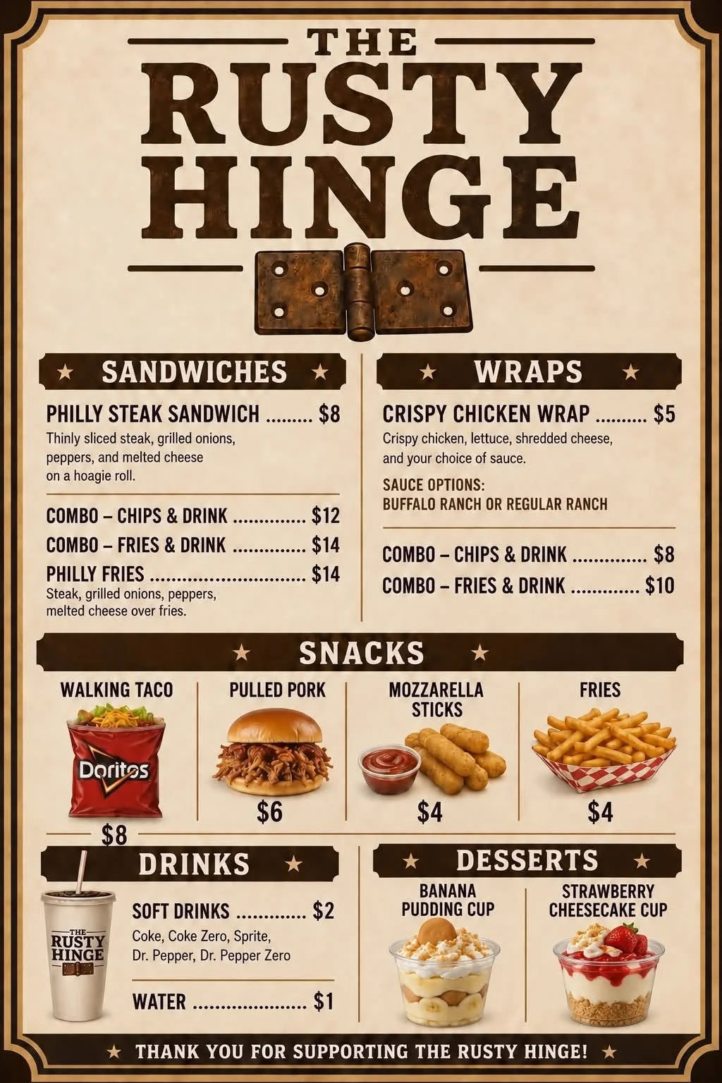The Rusty Hinge food truck