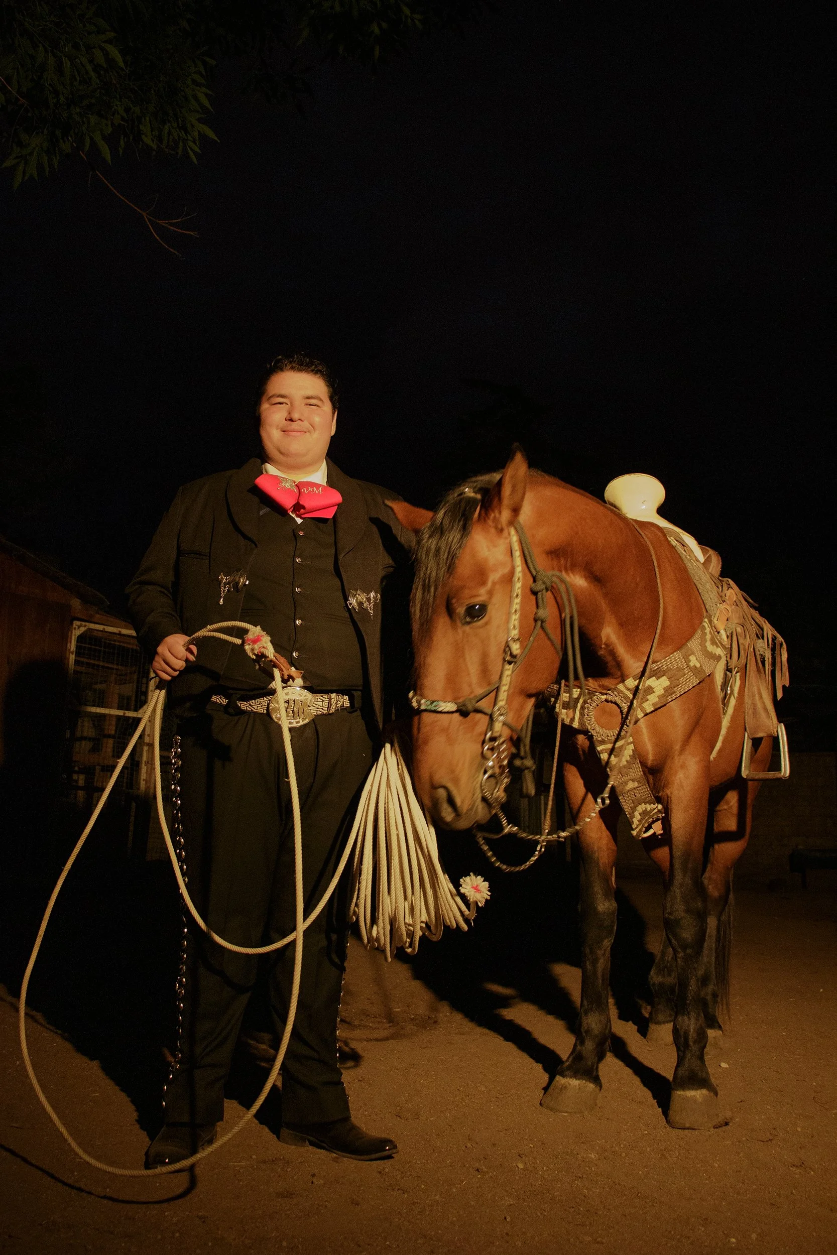 Vicente Morales, 2026
 
20 x 16 inches
 
 
First-generation mariachi musician. Member of Mariachi Los Torros. 
 
 
“Mariachi is not just what I play; it's an honor that I will always carry. Every note is a tribute to my roots, my culture, and the pre
