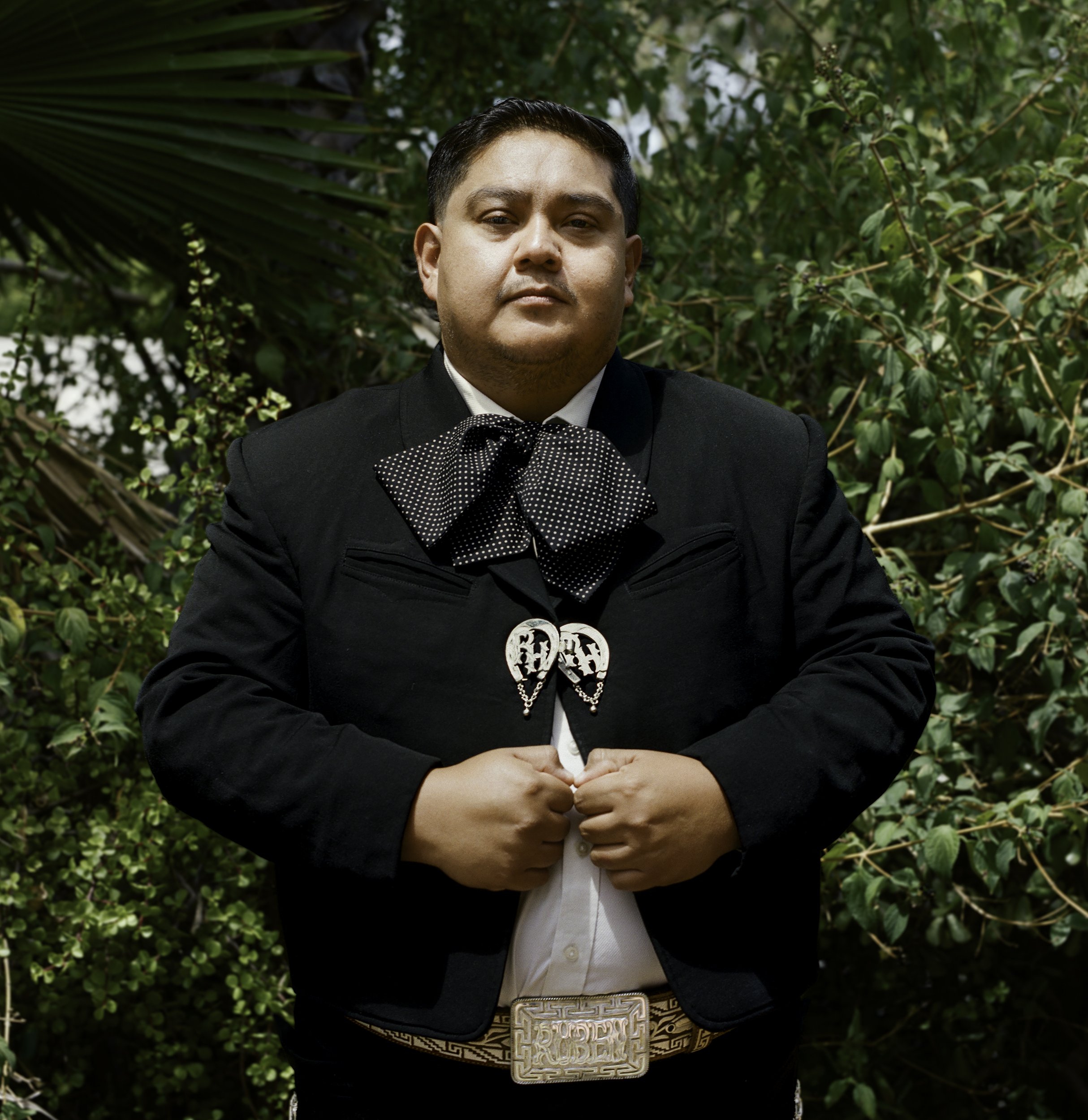 Ruben “El Duderino” Hernandez, 2026
 
16 x 16 inches
 
 
First-generation mariachi musician, freelance musician. 