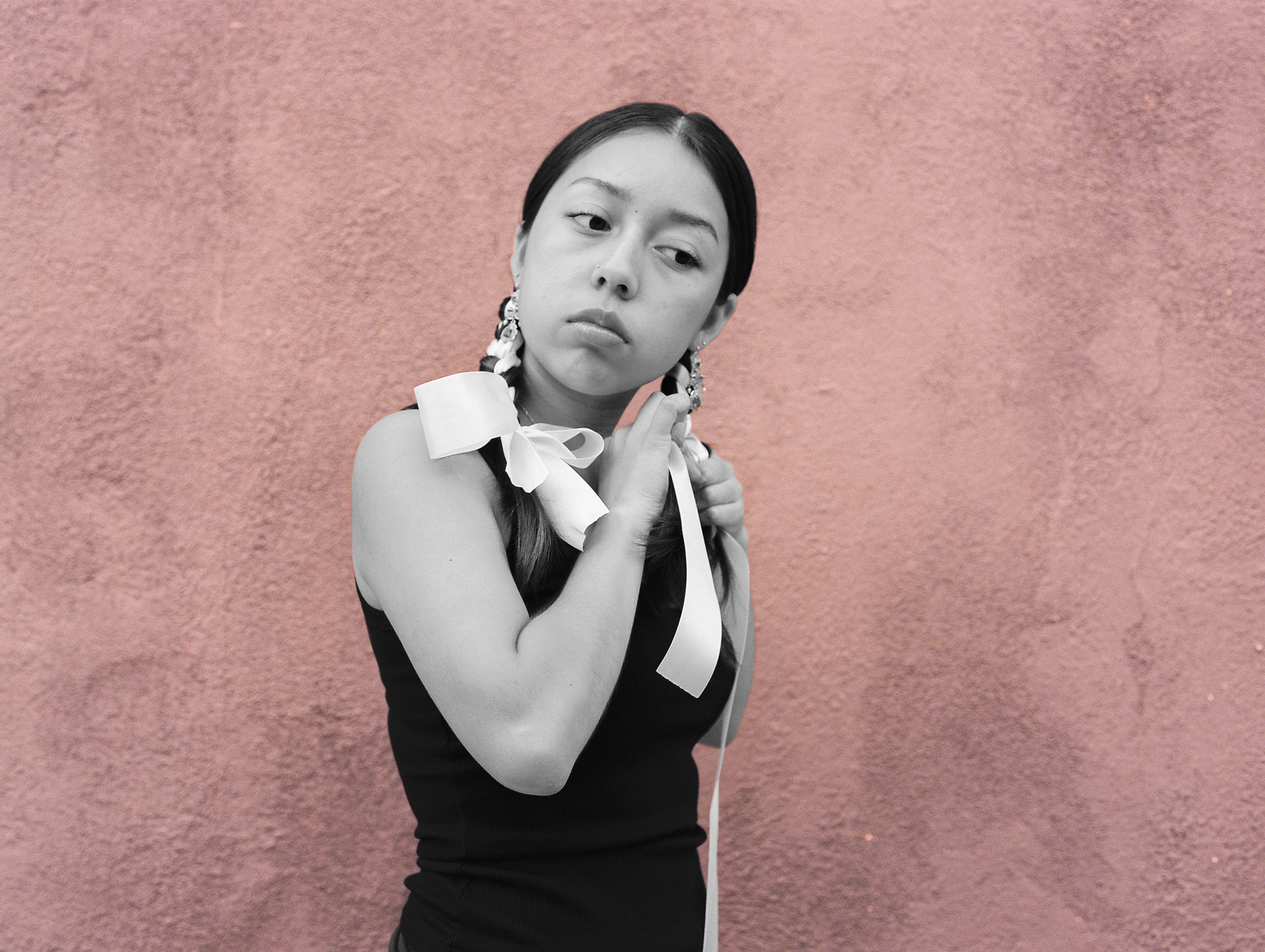  Pink Ribbon , 2026, Medium format film, 19 ¾x27 ½ inches