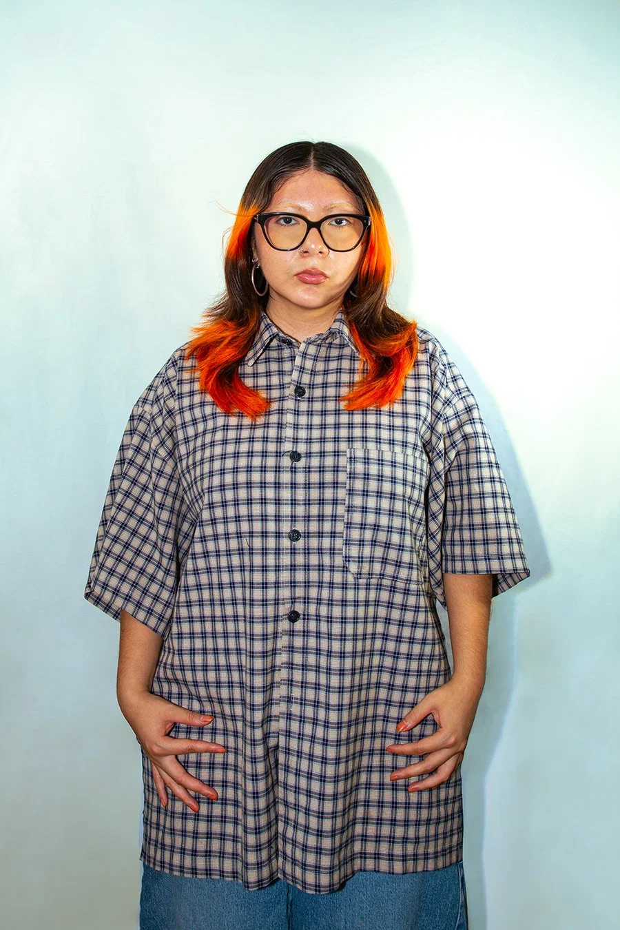  Alé , 2025, Inkjet print, 27 ½ x 19 ¾ inches.
 
 
Traditional self-portrait made during summer, 2025. 