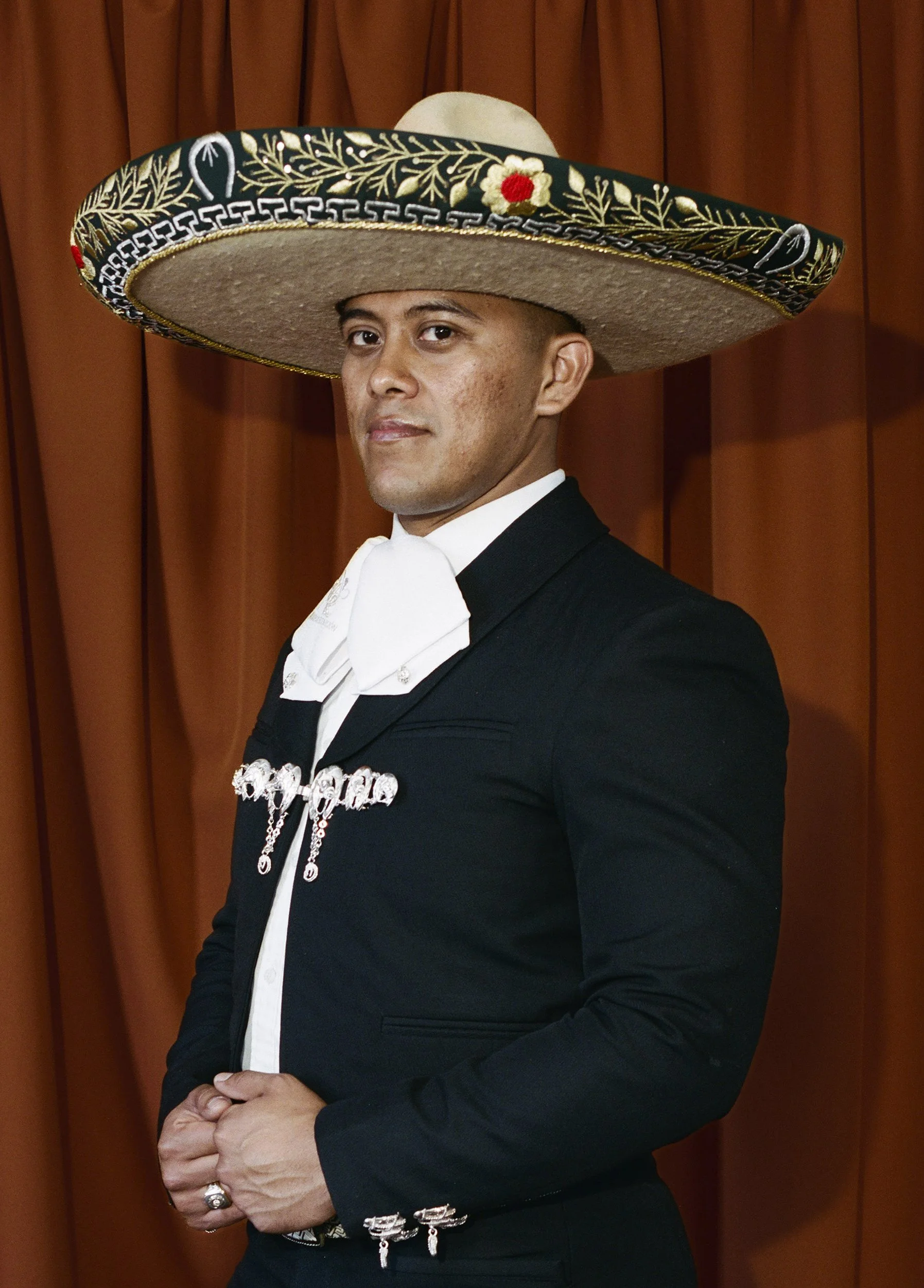 Ulises Rivas, 2026
 
27½ x 19¾ inches 
 
 
First-generation mariachi musician. Member of Mariachi Revolución. 