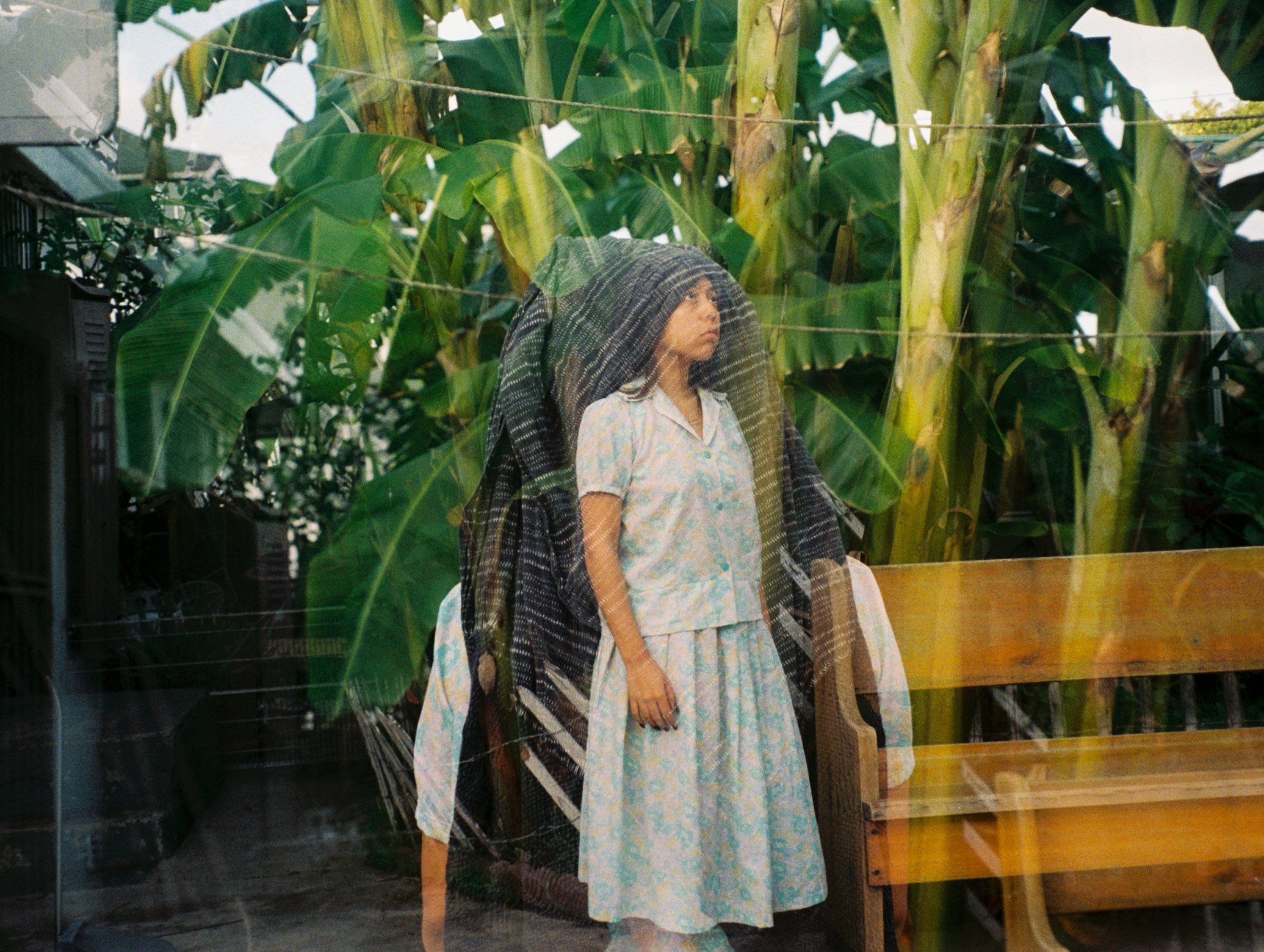  Untitled , 2025, Double exposure on 35mm film, 16x20 inches
