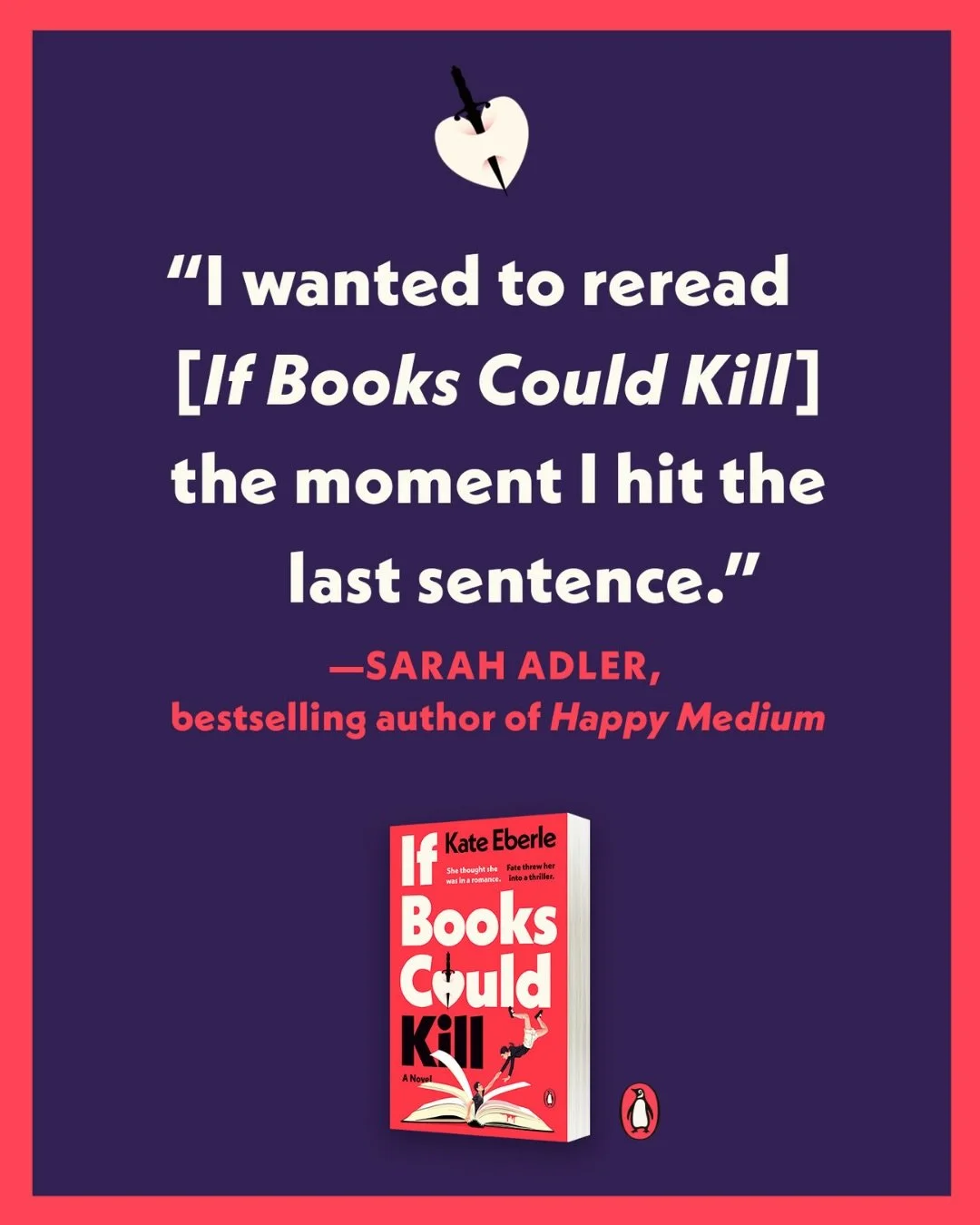 Let&rsquo;s do another blurb reveal! I&rsquo;m so incredibly grateful to @sarahadlerwrites for this one. Sarah is a genius when it comes to telling a story that is both an absolute whirlwind and a poignant, grounded love story at the same time. It wa
