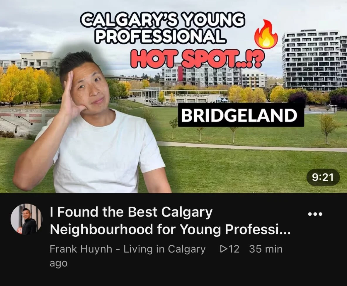 I&rsquo;m exploring different neighbourhoods in Calgary on my YouTube channel so you can see what it&rsquo;s like living there! Starting off with my favourite, Bridgeland 🙏
