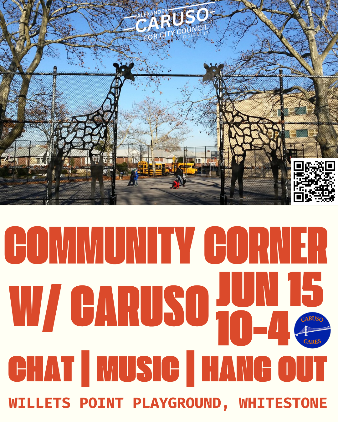 Community Corner with Caruso!