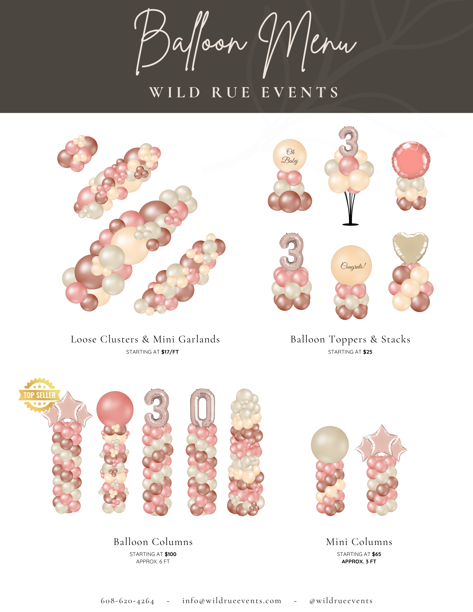 Balloon Columns, Mini Columns